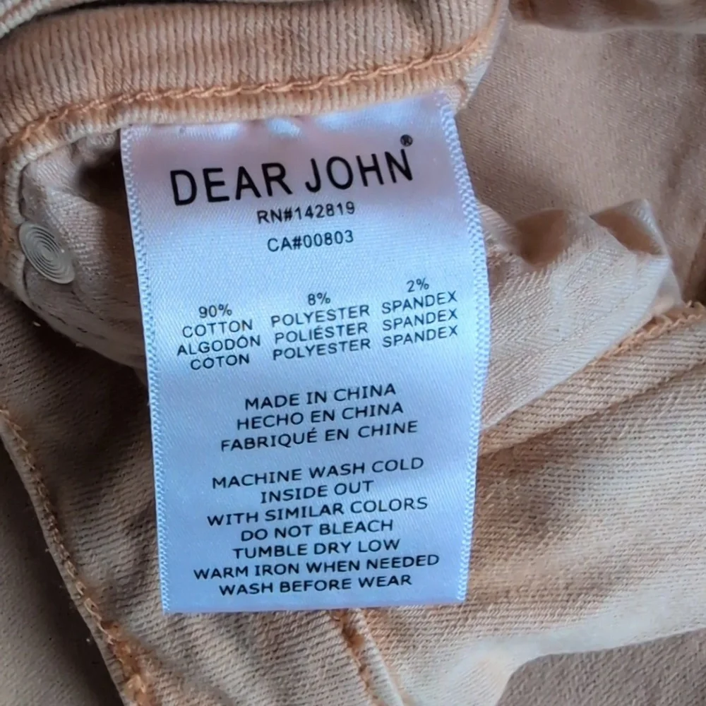 Dear John Washed Orange Sunflower Wide Leg 29 Waist Fiona High Rise - Picture 6 of 14